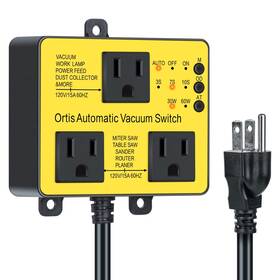 Hvc-03y Ortis Switch With Extra Outlet For Using More Power Tools Dust Control Autoswitc