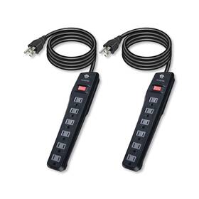 500j Oskos 082721411341 Surge Protector Power Strip 6 Outlets 6ft Extension Cord Protec