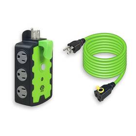 Oskos 082721411761 6-grounded-outlet Power Hub With Swivel Safety Cover Etl Listed Outdoor Us