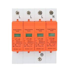 40ka Oumefar 171037922298 4 Pole Ac 420v House Protector Low-voltage Arrester Device Din Rail Devi