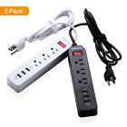 Outlet Socket Power Strip Port Poweradd 2pcs 3 Usb Surge Protector Lightningproof 763769789165