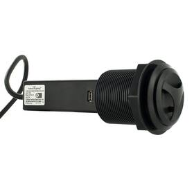 Outwater 840088764193 3-1/2 Inch Black Plastic Pop Up Power Center With 2 Outlets Usb Shared 4.2a Ports
