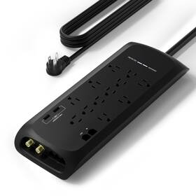 4200 Oviitech 717877562714 12outlet Surge Protector Power Strip With 2 Usb Charging Ports 4.8a Total