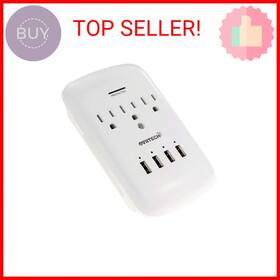 D5d157df Oviitech Multi Outlet Wall Mount Adapter Surge Protector With 4 4.2 Amp Usb Ch