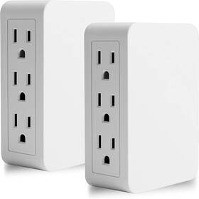 La-31 Oviitech Plug In Outlet Extender 6 Grounded To The Side Wall Tap Access