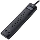 Pad01black Aukey Surge Protector With Outlets And Usb Charging Ports Joules