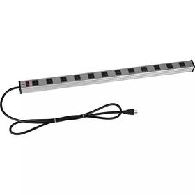 Parts Express 848864065342 Commercial Grade 12 Outlet Surge Power Strip With Circuit Breaker/switch 6 Ft. C