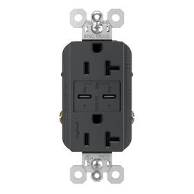Tr20usbpdg Pass & Seymour 785007297799 Power Delivery Usb Outlet Graphite