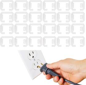 Peutier 711181756906 24pcs Loose Outlet Fix Plugs 16.5 X 23.5mm Wall Socket Fixer