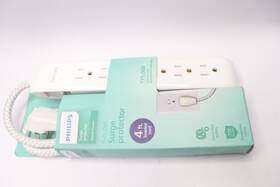 Philips 030878424936 Surge Protector Power Strip Designer Braided Cord 6-outlet 4-ft