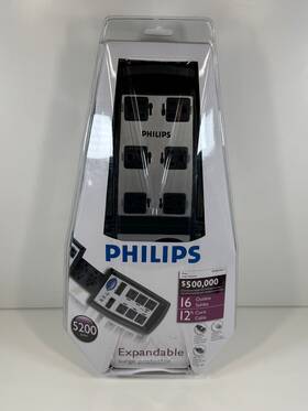 Spp430 Philips 609585131736 Expandable Surge Protector 16 Outlets New Old Stock Sealed