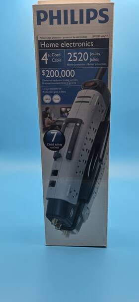 Spp1189wa Philips 609585131897 7-outlet Home Office Surge Protector 7 Outlet Theater