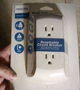 Sps1460wa Philips Accessories Sps1460wa/37 6-outlet Extender Resettable Circuit 1 Pack White