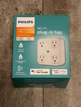 Spp4311wf Philips Spp4311wf/37 Wifi Smart Plug 4-outlet Grounded Tap Smartselect - New Sealed