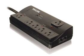 Spp6061i Philips Spp6061i/17 Surge Protector 6 Outlet Power Strip 6ft Cord Black