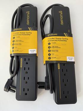 Pl07 Plugload New Lot 2 7 Outlet Energy Saving Surge Protector Powerstrip