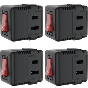 Pjc35 Plugtul 2 Prong Outlet Switch Single With On Off Elt Listed 15a 125v