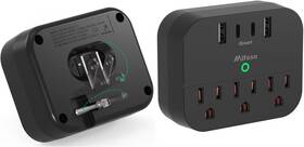 Power 711182007403 7 Outlet Multi-plug Cruise Strip - Safe Travel Essentials With Usb Ports