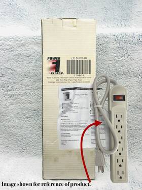 5hn14g Power First 36872 Outlet Strip - 1 Row With 6 Outlets New