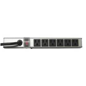 52ny30 Power First Outlet Strip 6 S 5-15r 5-15p 15 Ft. Gray