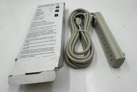 52ny42 Power First 15ft 6 Outlet Strip With Surge Protector