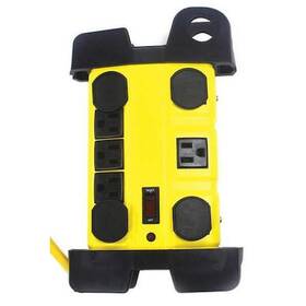 52ny62 Power First Outlet Strip Surge 8 S 5-15r 5-15p 25 Ft. Yellow