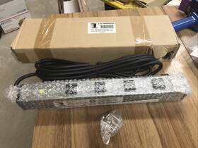 Np-1604 Power First Relocatable Tap Silver/ Black 15a 125v 4-outlet 5hn62g