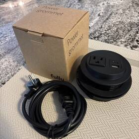 Thu6066pd Power Grommet Thu6066 Grounded 110v Surge Protector Black Intertek 5002850