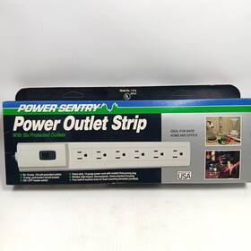 00101 Power Sentry 110-6 Vtg Sentr 6-outlet Strip Circuit Breaker 3 Cord 14ga 15a