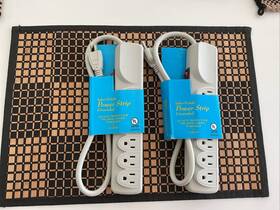 Power Strip 728801071127 6-outlet 2 Pack Ft Extension Cord Heavy Duty Plug Grounded New
