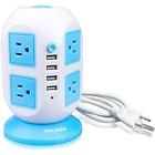 2018upgraded Power20189999 Fgxjkgh Surge Protector Power Strip Long Cord Usb 657835819941