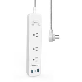 Powerlot 972327756714 Power Strip Usb Surge Protector 3 Outlets And 32w 1 C& 2
