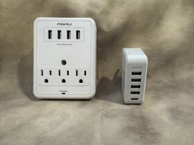 Ahr-333 Powrui 6a Surge Protector Wall Outlet Extender And Mercury For Usb