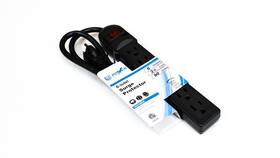 Pro Co Sound 703272619818 Power 3ft 6 Outlet Strip Surge Protector 15a 90j Black E-6outlet-strip