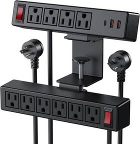 Pd20w Proxxi 313028942925 Under Desk Power Strip With 10 Ac Outlets Usb-c 6ft Extension Cord
