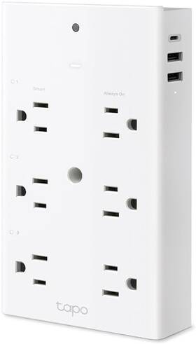 P306 Proxxi Smart Plug Outlet Extender Surge Protector 18w Fast Charging 3 Individual Sma