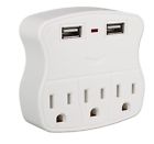 Ps-05uw Qvs Wallmount Power Block With Ports Ac Usb 037229334586