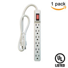 Ps2 Uninex White Slim Outlet Power Strip Gauge Ft 602846705516