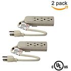 Ps28u Two Power Strips Pack Outlet Grounded Ul Listed 602846707305