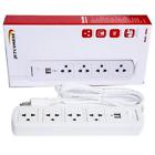 Psus001 Jetconele Outlet Power Strip Usb Charging Ports Extension 714559190982