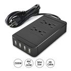 Pws01 Baivon Power Strip With Usb Port Surge Protector Outlet Flat