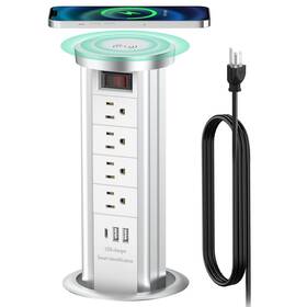 Jtl-1201f15c Qba Pop Up Outlet For Countertop With Pd 20w Usb C Recessed 4