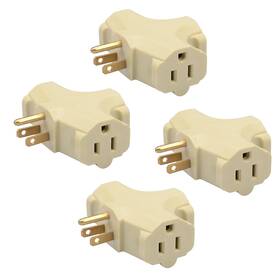 Qnecs 850035146668 3 Outlet Wall Extender Adapter T-shaped By Qnecs- Ul Listed Prong Grounde