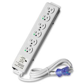 Quail Electronics 0310.ps6-6 6 Outlet Hospital Grade Power Strip - 6ft Cord Medical Use Ul 1363a Complia