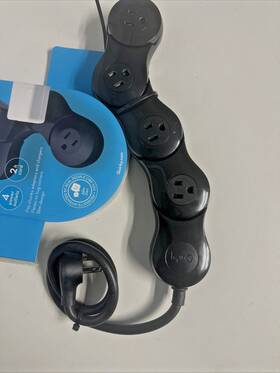 3155521 Quirky Pivot Power Jr - 4 Outlet Surge Protect 4ft Strp Black New