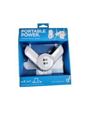 Quirky 814434010920 Pivot Power Mini Surge Protector 2 Outlet Usb Ports- New In Box Ppvmi