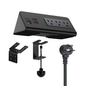 Qzukoy 747749534112 Desk Edge Mount Power Outlets With Usb Charge Ports