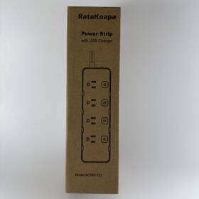 Ac860-c Ratakoapa 10 Ft Surge Protector Power Strip - 8 Ac Outlet 4 Usb Ports 2 C Flat Plug
