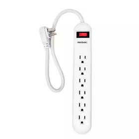 Rayovac 313106621681 1.5 Ft. 6-outlets Surge Protector Power Strip