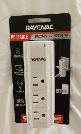 Ss-0902 Rayovac Portable Power Strip And Charger Up To 11 Devices New In Package